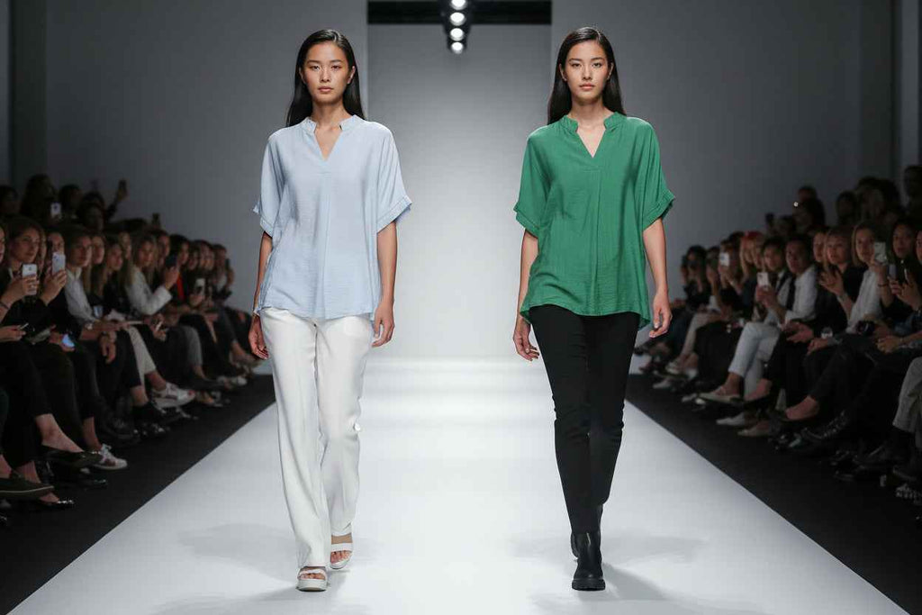 Shirt-Bluse Lisa V Ausschnitt für stilvolle Outfits und eleganten Look - Nicky's Kleiderstuebchen
