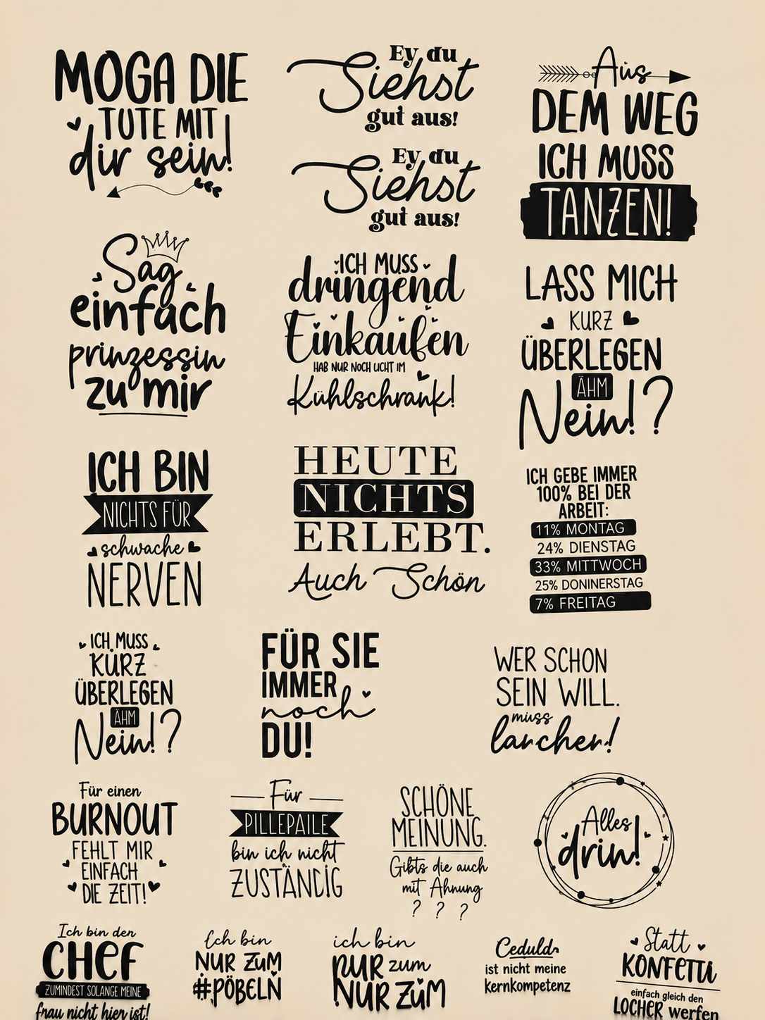 Sprüche Katalog