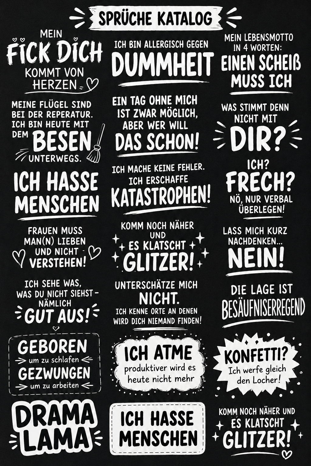 Sprüche Katalog
