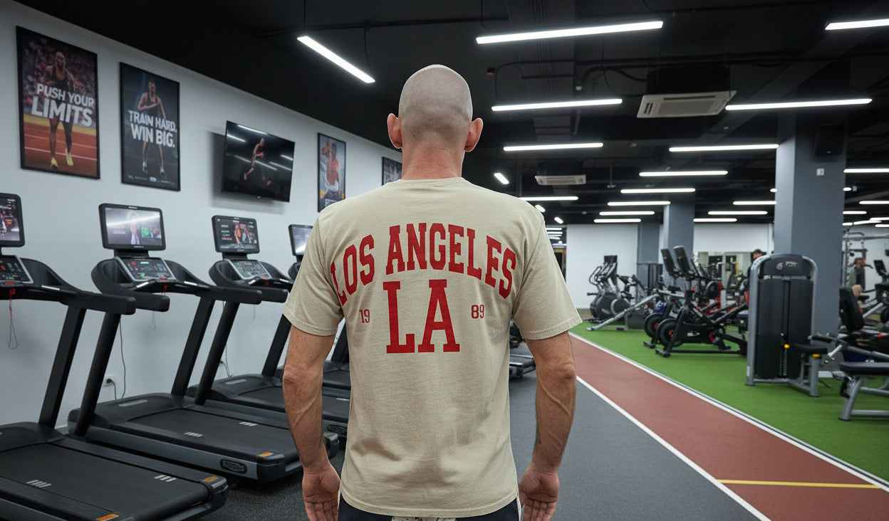 T-Shirt mit LA Aufdruck vorne und hinten – Stylisches Tshirt für jeden Anlass - Nicky's Kleiderstuebchen
