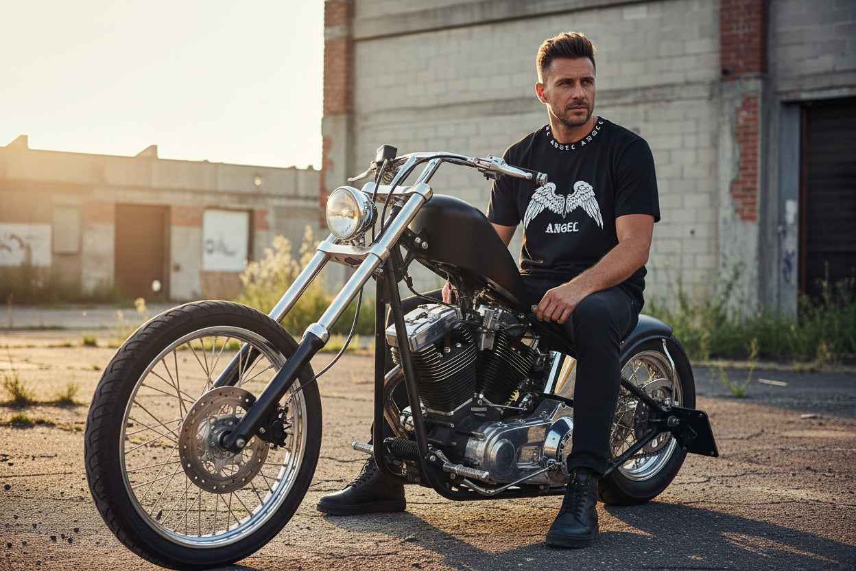 T-Shirt ANGEL FLÜGEL Geflockt - Stylisches Angel Shirt für jeden Anlass - Nicky's Kleiderstuebchen