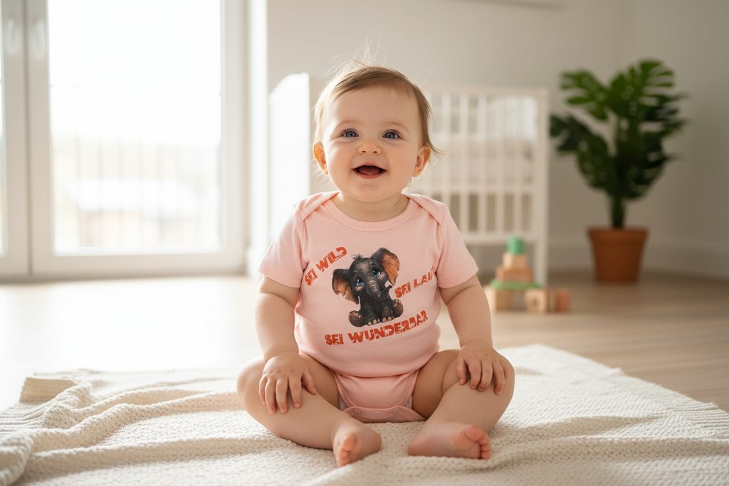 Personalisierte Baby-Bodys in vielen Farben, und jedes kann mit Sprüchen oder Motiven hergestellt werden. - Nicky's Kleiderstuebchen