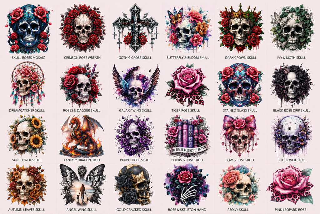 Totenkopf 💀  Bügelbilder-Katalog