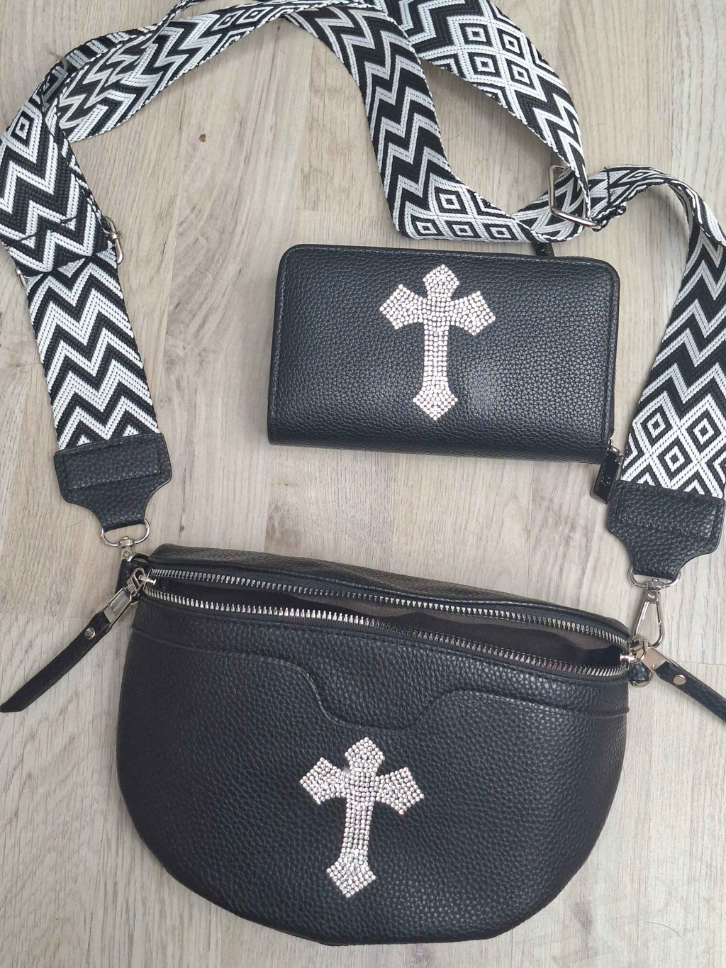 Umhängetasche-Set Tasche mit Geldbörse – Taschenset Kobold für jeden Tag - Nicky's Kleiderstuebchen