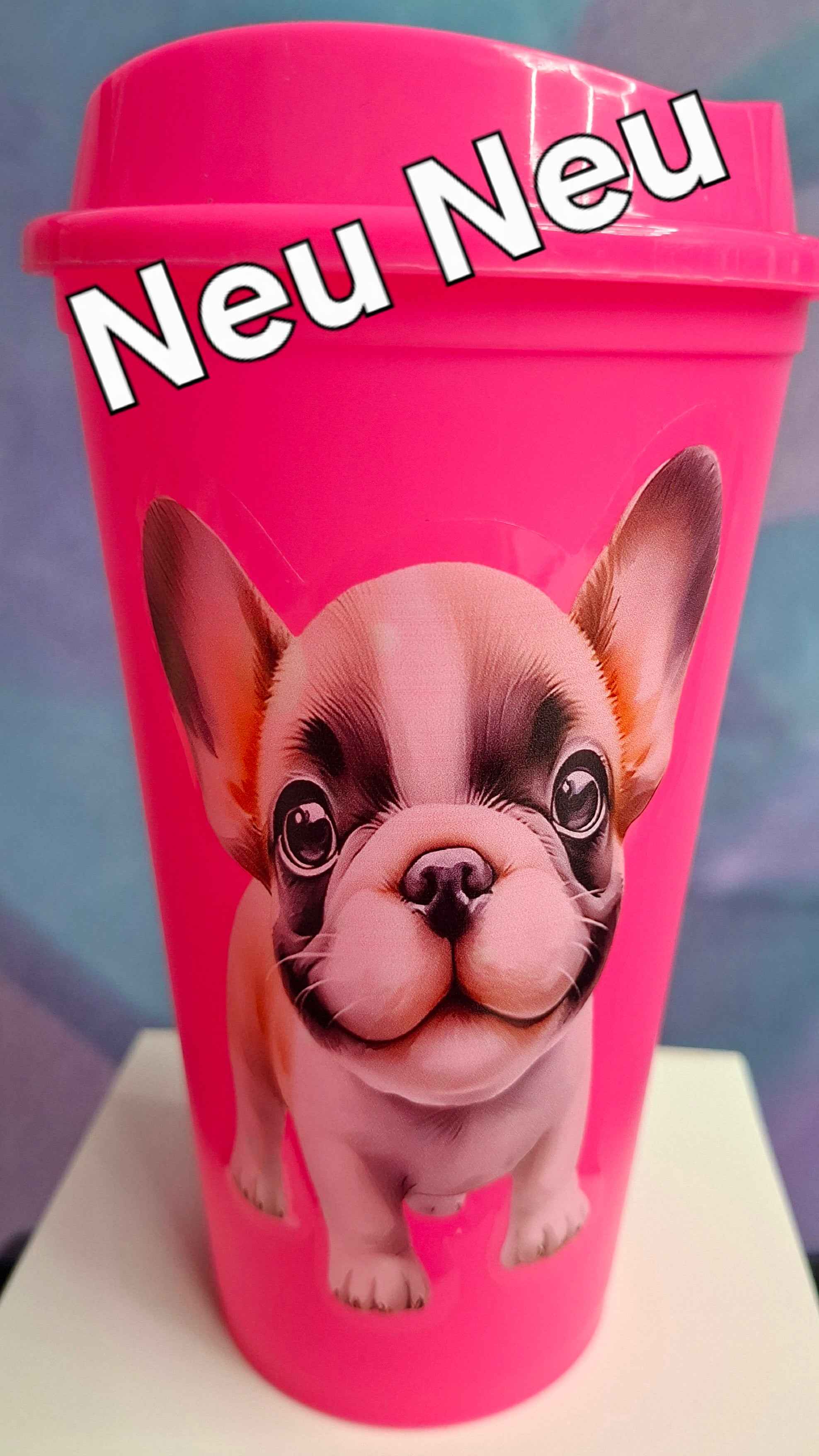 Trinkbecher in Pink mit verschiedenen Motiven - Ideal für jeden Anlass - Nicky's Kleiderstuebchen