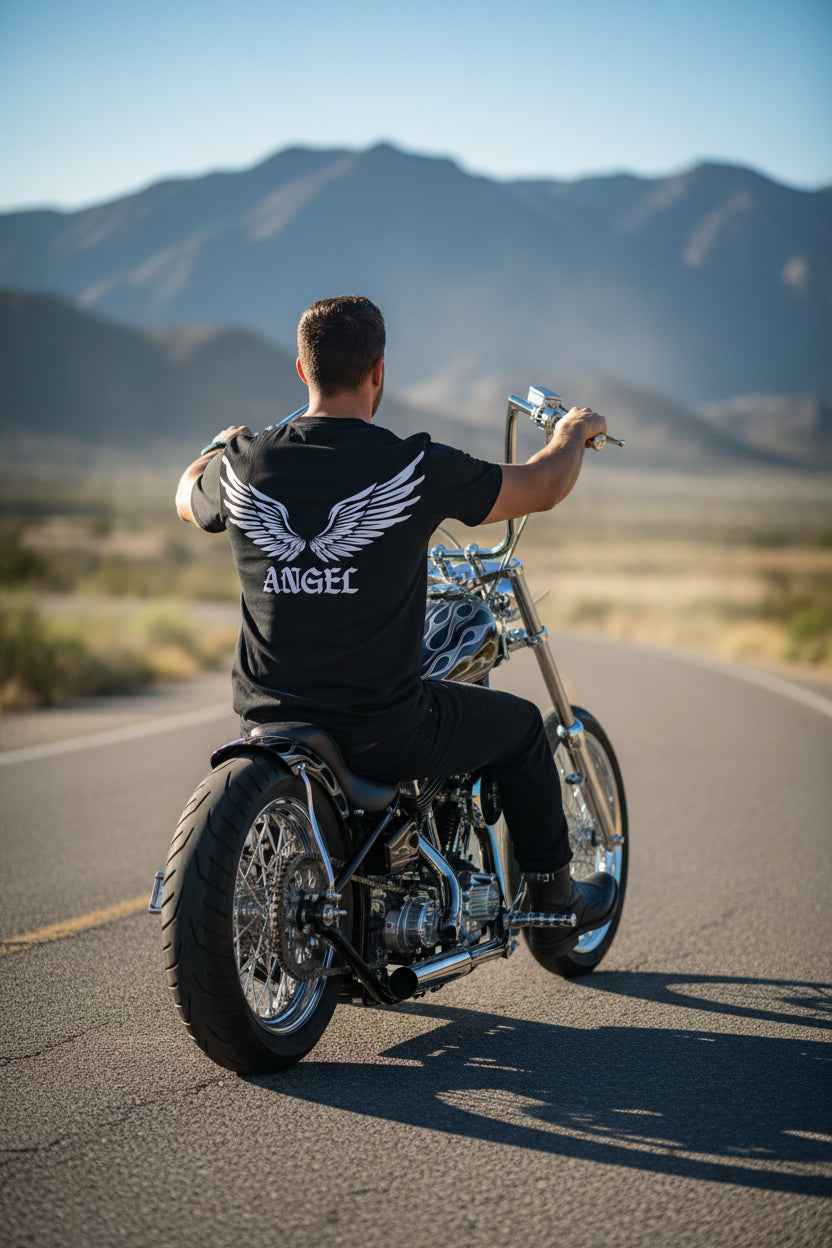 T-Shirt ANGEL FLÜGEL Geflockt - Stylisches Angel Shirt für jeden Anlass - Nicky's Kleiderstuebchen