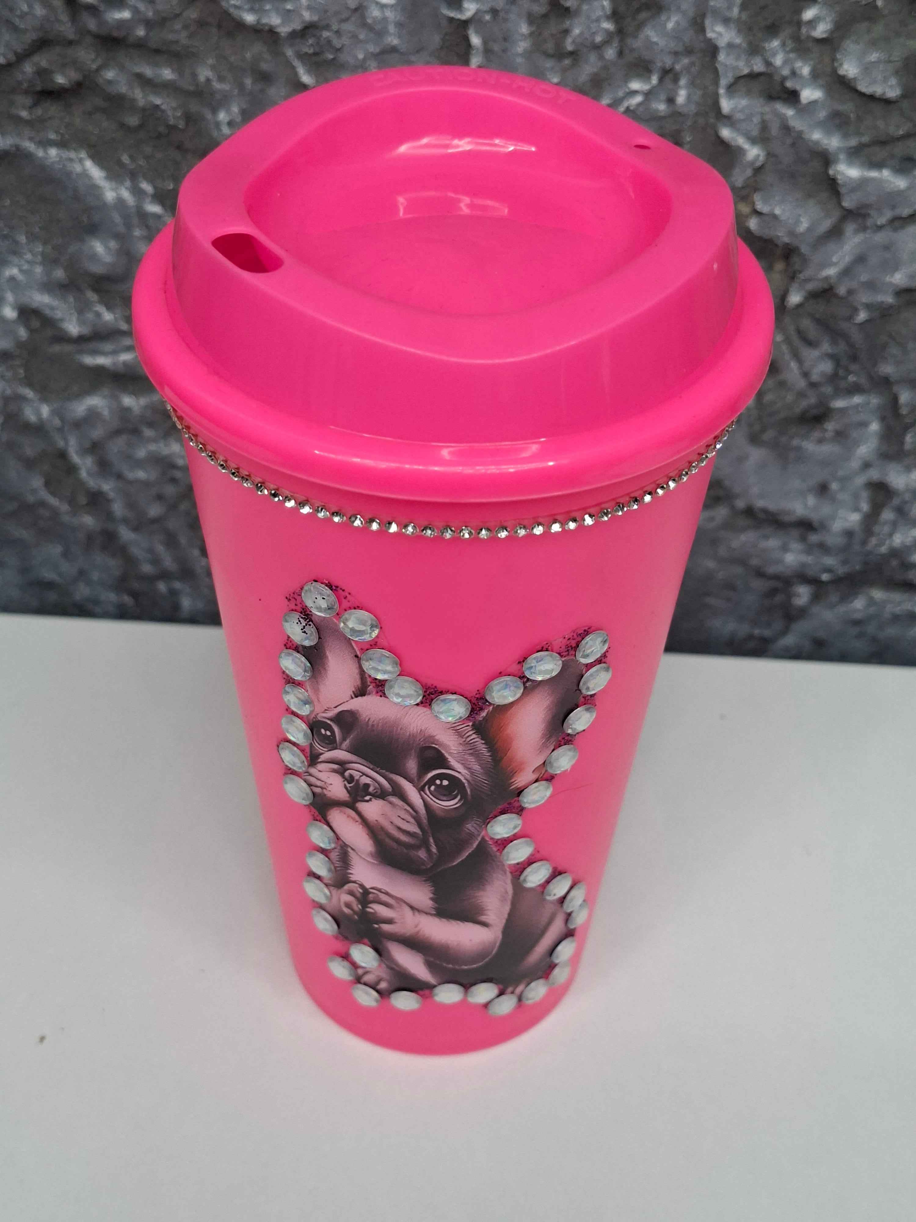 Trinkbecher in Pink mit verschiedenen Motiven - Ideal für jeden Anlass - Nicky's Kleiderstuebchen