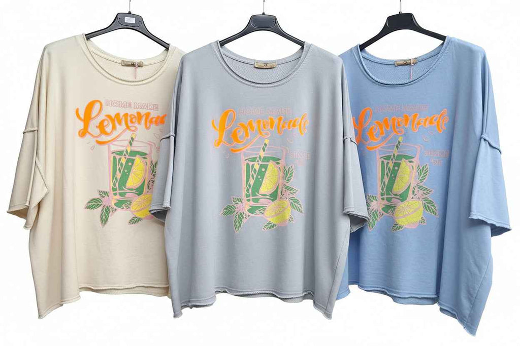 Shirt der ausgefallenen Art  mit Aufdruck Limonade - Nicky's Kleiderstuebchen