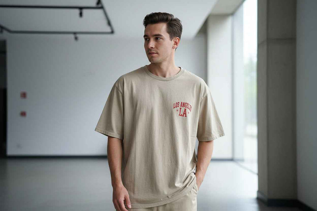 T-Shirt mit LA Aufdruck vorne und hinten – Stylisches Tshirt für jeden Anlass - Nicky's Kleiderstuebchen