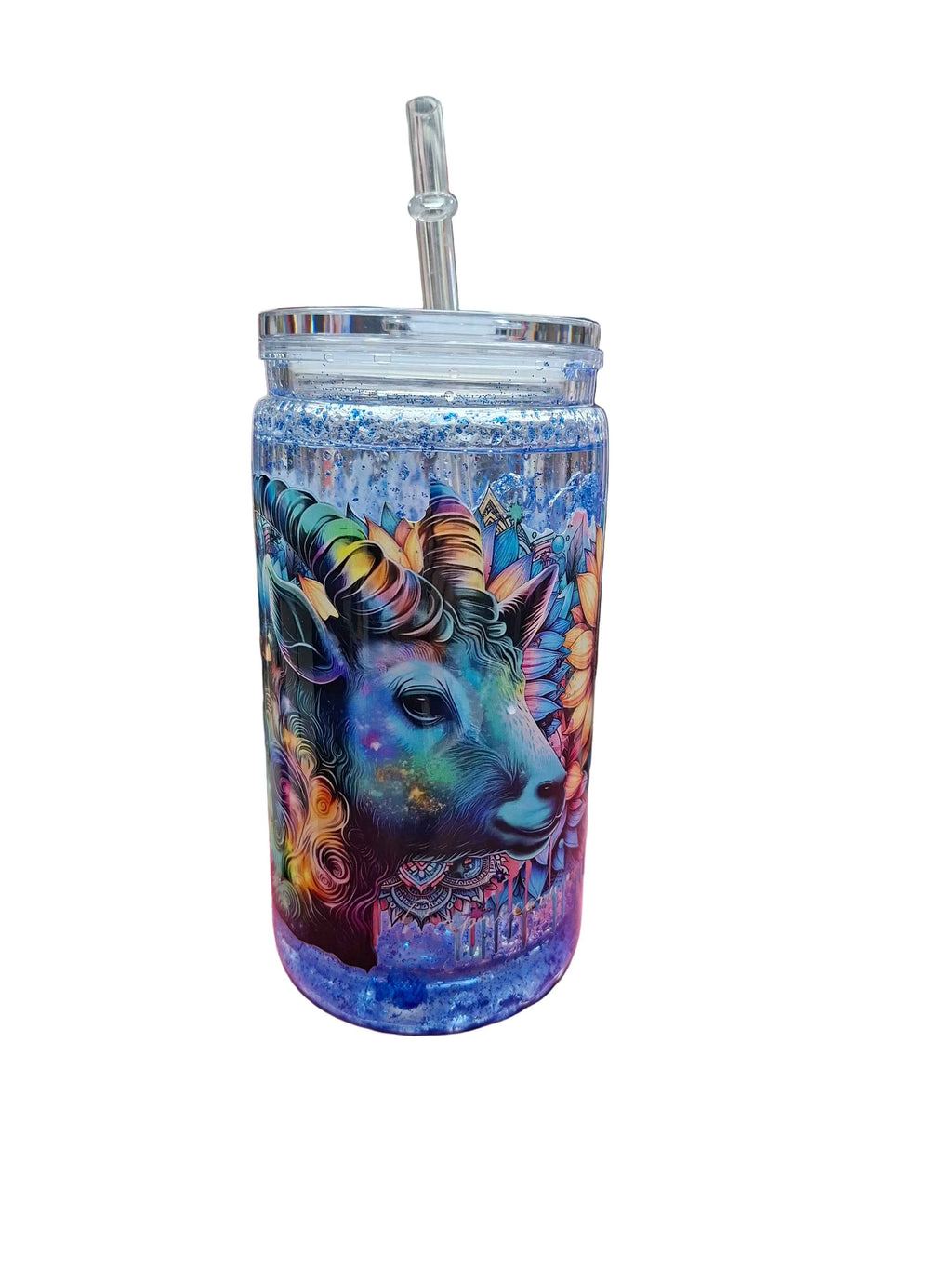Schneekugel Becher personalisiert - Glitzerbecher Tumbler für dein individuelles Getränk - Nicky's Kleiderstuebchen