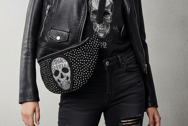 Katja Crossbag Umhängetasche Skull – Stilvoll & Praktisch - Nicky's Kleiderstuebchen