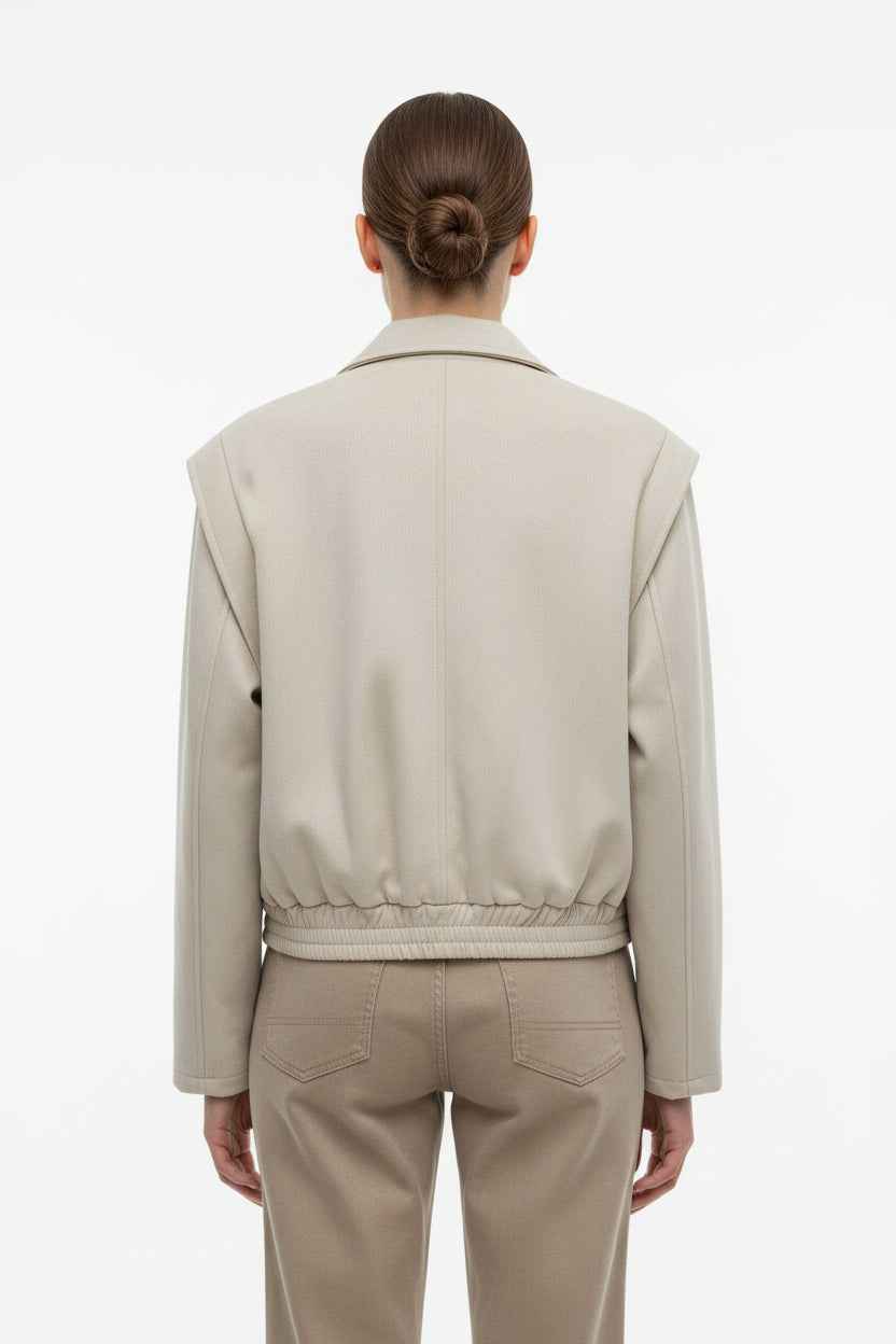 Bomberjacke Susi mit Schulter Ablikation - Nicky's Kleiderstuebchen