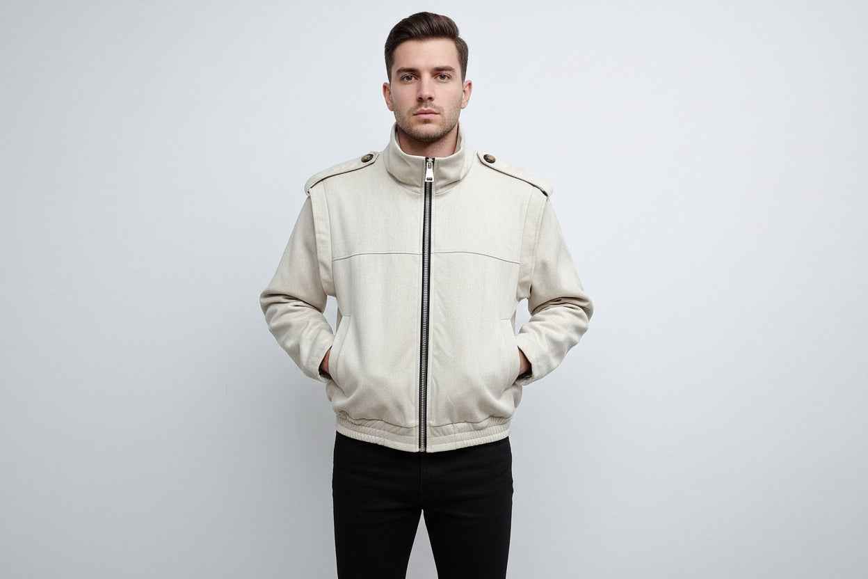 Bomberjacke Susi mit Schulter Ablikation - Nicky's Kleiderstuebchen