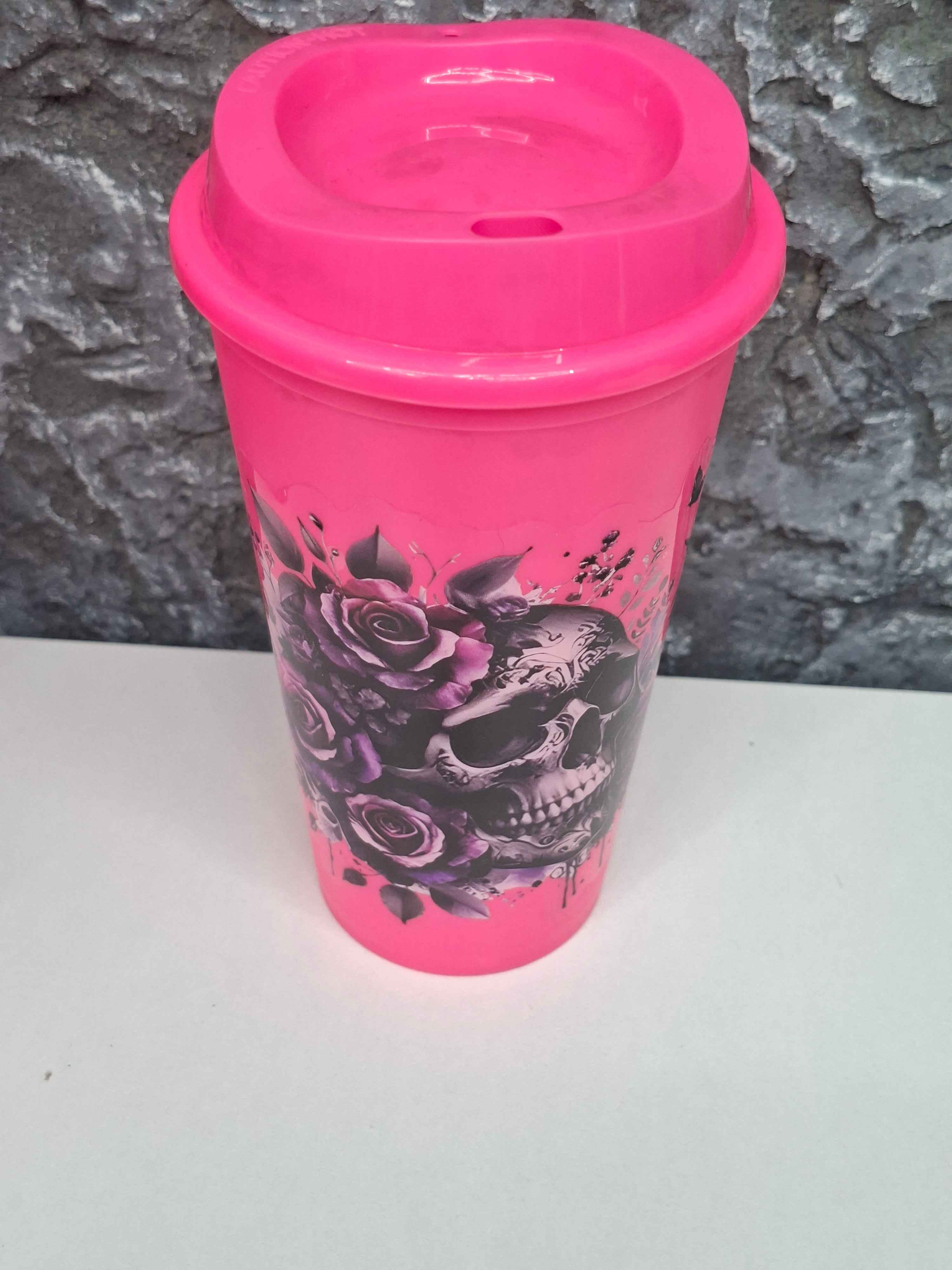 Trinkbecher in Pink mit verschiedenen Motiven - Ideal für jeden Anlass - Nicky's Kleiderstuebchen